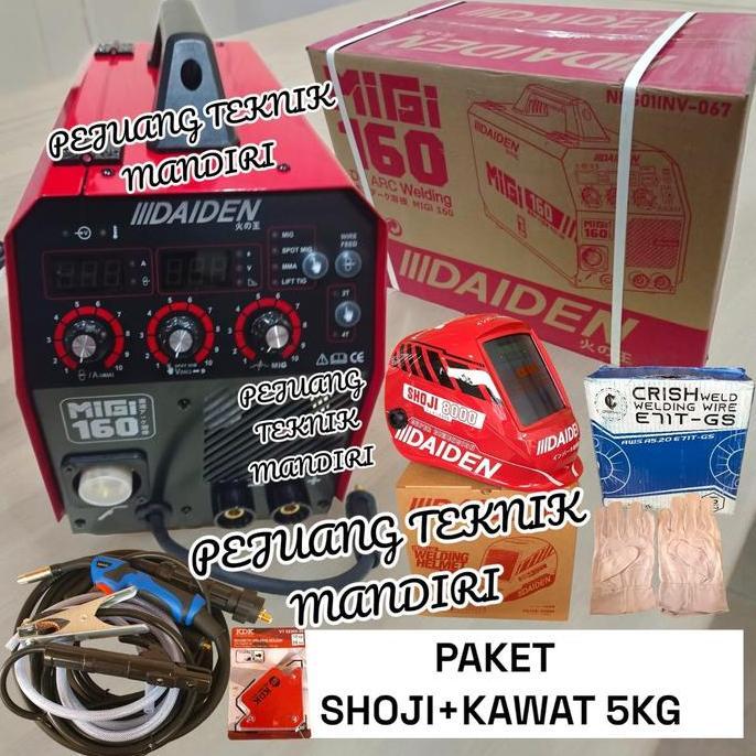 EXAMINER MESIN LAS CO2 DAIDEN MIGI MIG 160 / TRAFO LAS CO2 DAIDEN MIGI MIG 160 / DAIDEN MIGI 160