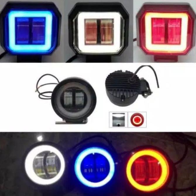 DAIKAKU Lampu Tembak Led Daymaker Lampu Sorot Led Daymaker Bulat Motorcycle