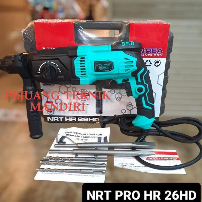 EXAMINER MESIN BOR BETON BOBOK NRT PRO HR 26 HD / BOR TANGAN NRT PRO HR 26HD