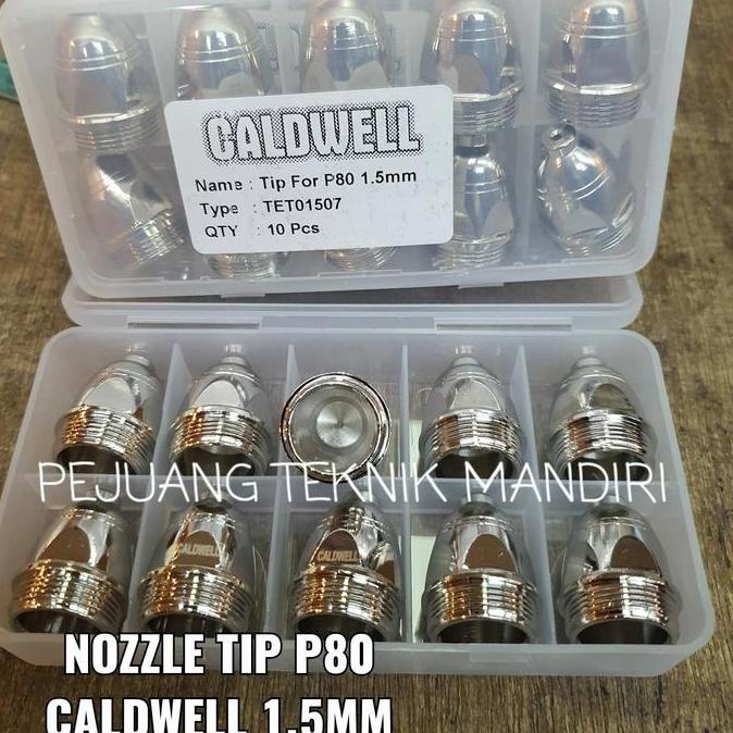 EXAMINER CALDWELL NOZZLE TIP P80 / NOZZLE PLASMA CUT 100 P80 NOZZLE PLASMA P80