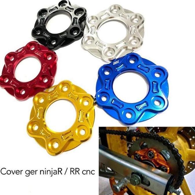 DAIKAKU COVER GEAR CNC BELAKANG NINJA TUTUP GEAR BELAKANG CNC NINJA 150 R RR