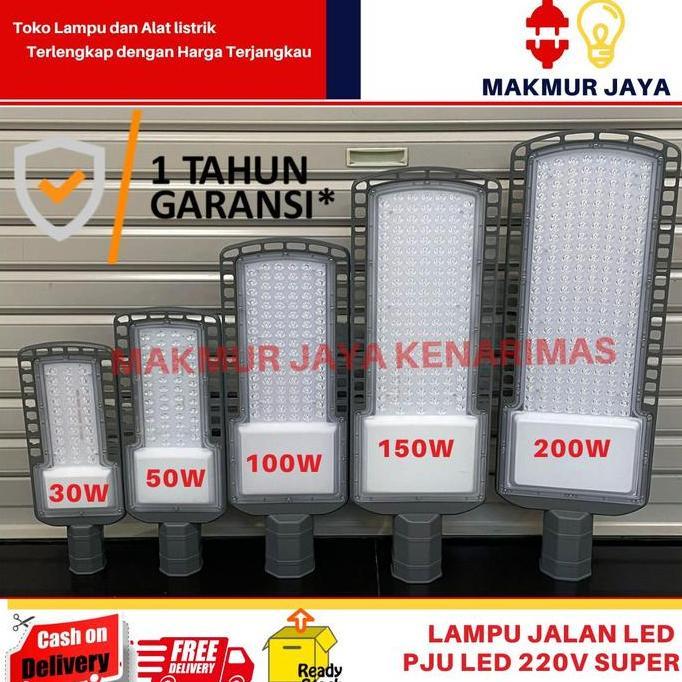 LAMPU JALAN PJU LED 30 50 100 150 200W WATT / PJU LED 220V GARANSI