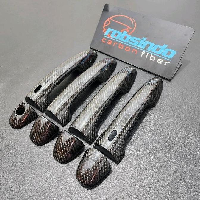 Aksesoris Carbon Cover Door Handle Innova Reborn Fortuner Vrz