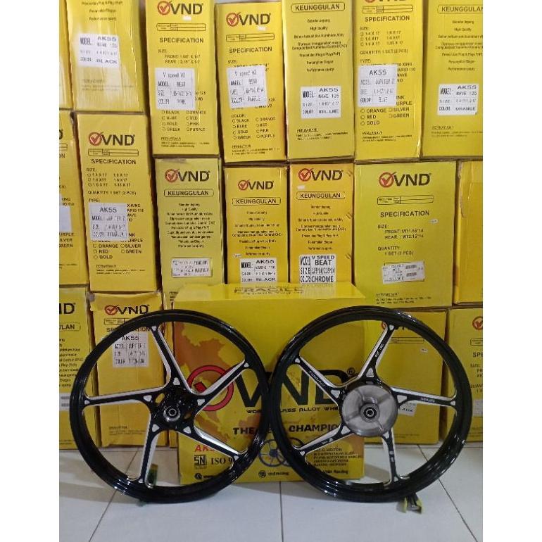 Velg Vnd AK55 Black Wave125 Supra125 Kharisma Karisma Original VND Racing