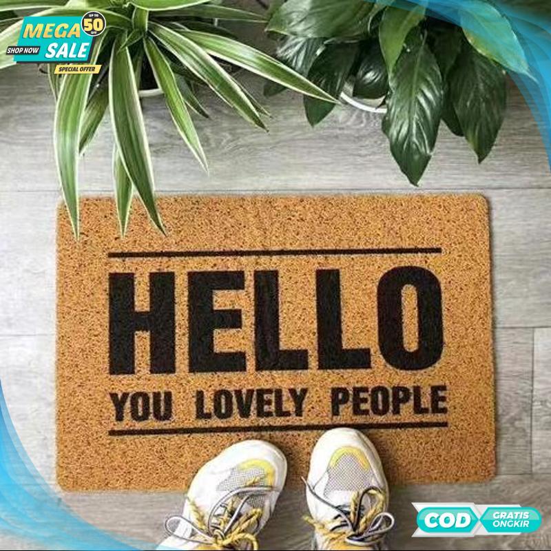 Promo Keset / Keset Outdoor / Keset Kaki Bihun / Keset Teras / Keset Teras Rumah Depan / 40x60 cm Ke