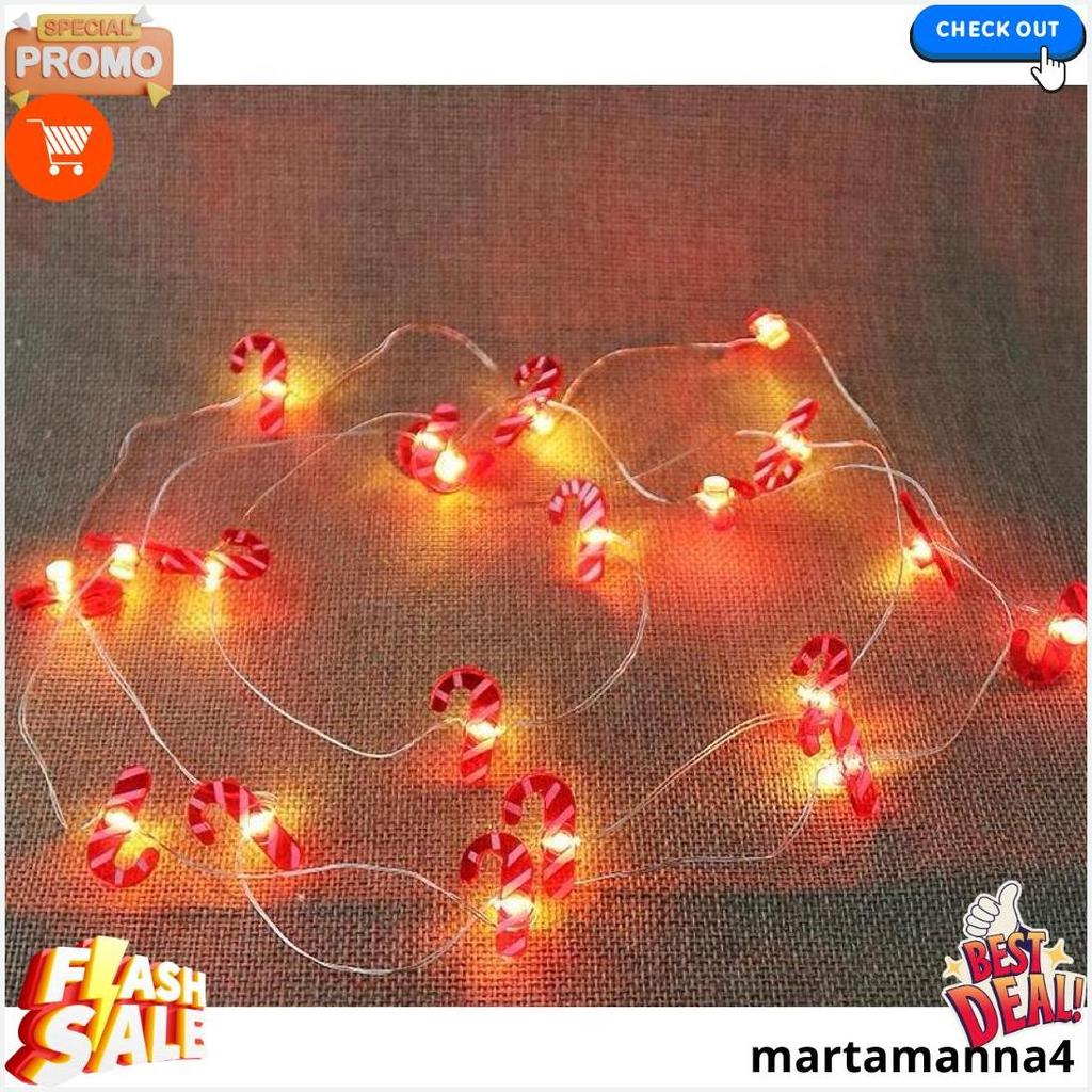 Lampu Led 2 Meter Batre Natal / Lampu Dekorasi Pohon Natal Christmas/ Lampu String Natal / Lampu Dek