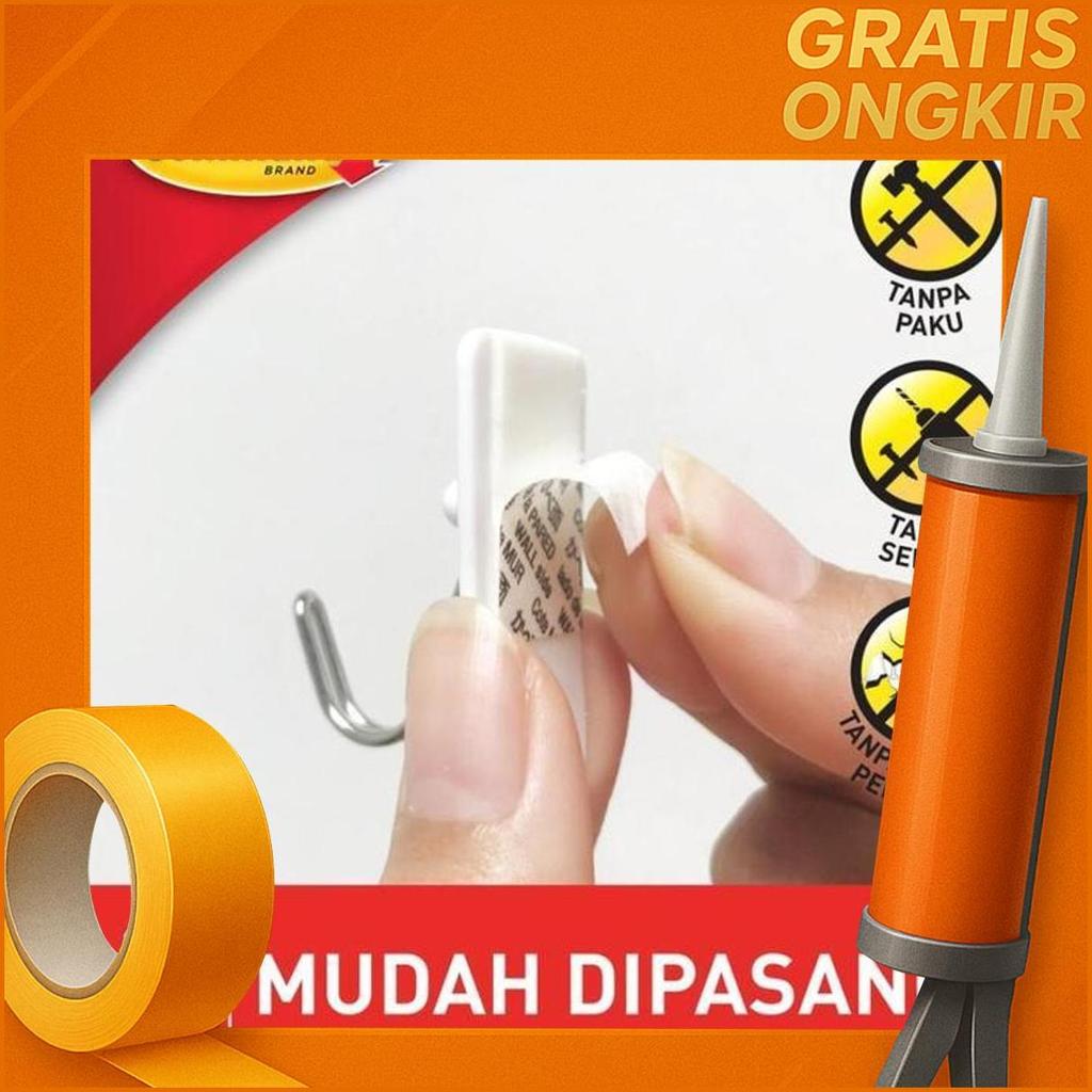 Command 3 M Gantungan Small Wire Hook Dengan Perekat Kuat 17067