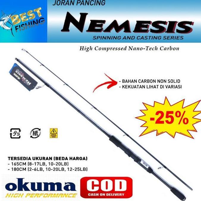 JORAN PANCING OKUMA NEMESIS SPINNING DAN CASTING