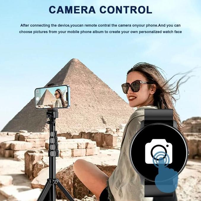 BIDEN Smart Watch Pria Full Touch Screen Phone Call Wireless Charge