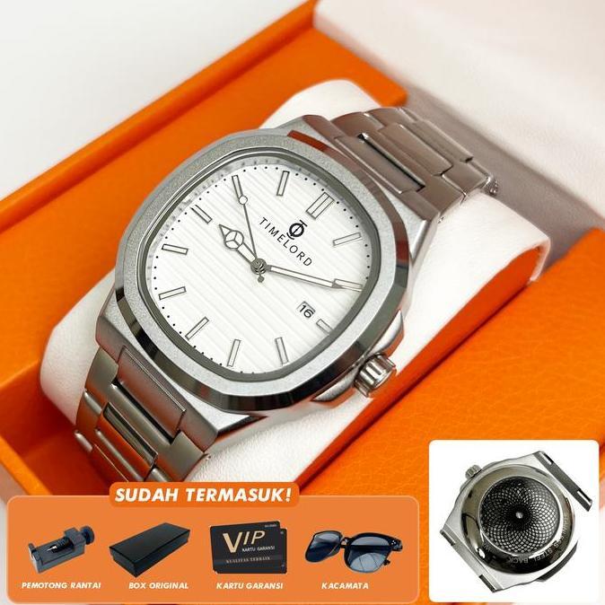 TIMELORD 2066 Jam tangan pria Kaca Safir Watches Stainles Steel