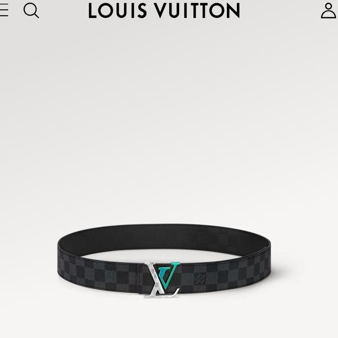 Sabuk ikat pinggang belt Pria LV Louis Vuitton Check 40mm Reversible belt