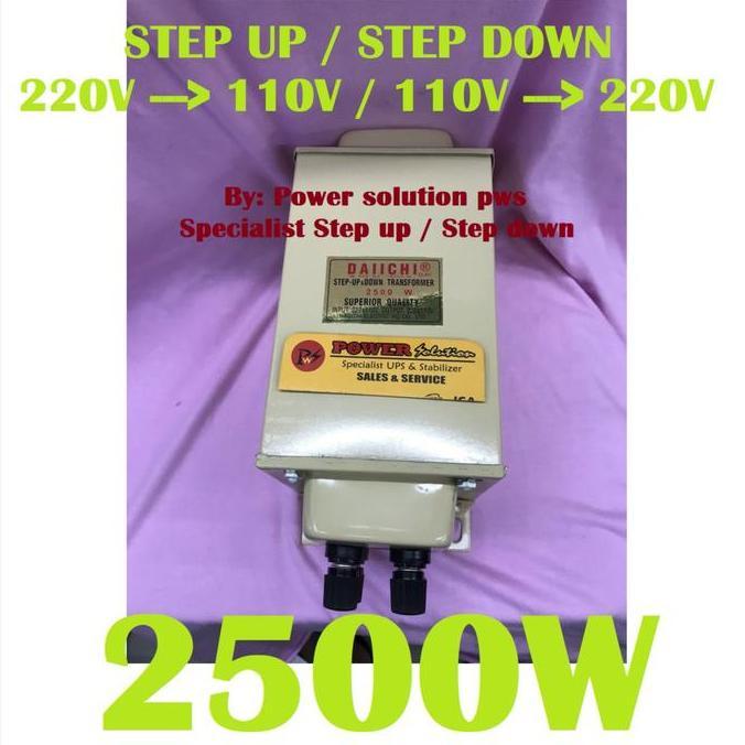 STEP UP STEP DOWN DAIICHI 2500W 220 ke 110V Atau 110V ke 220V