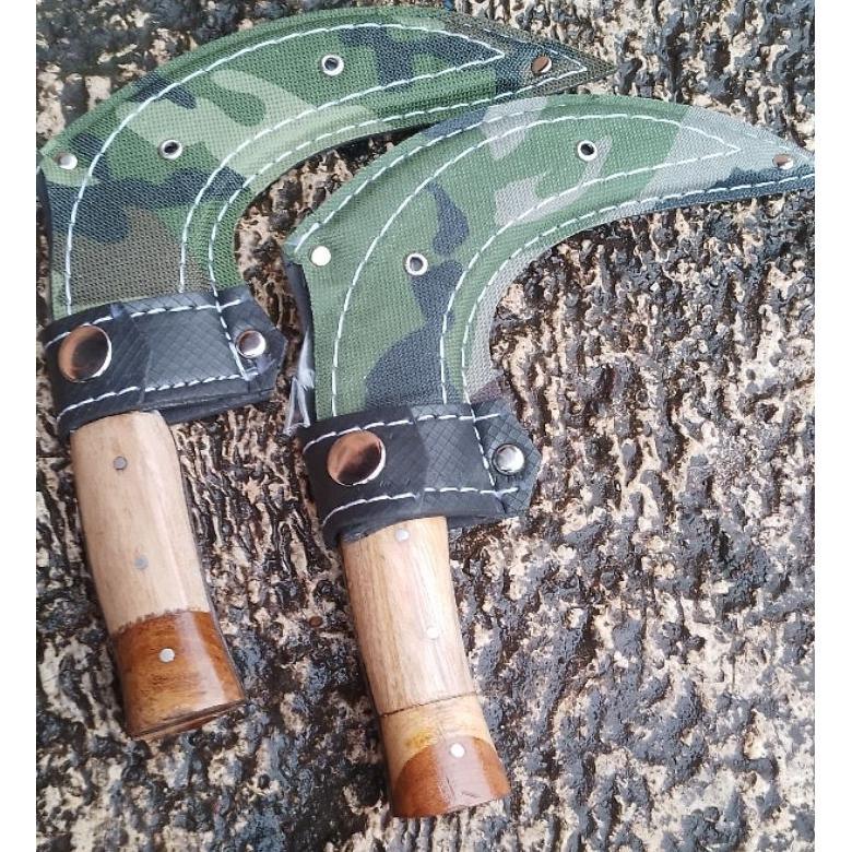 pisau pisang pisau baja melengkung