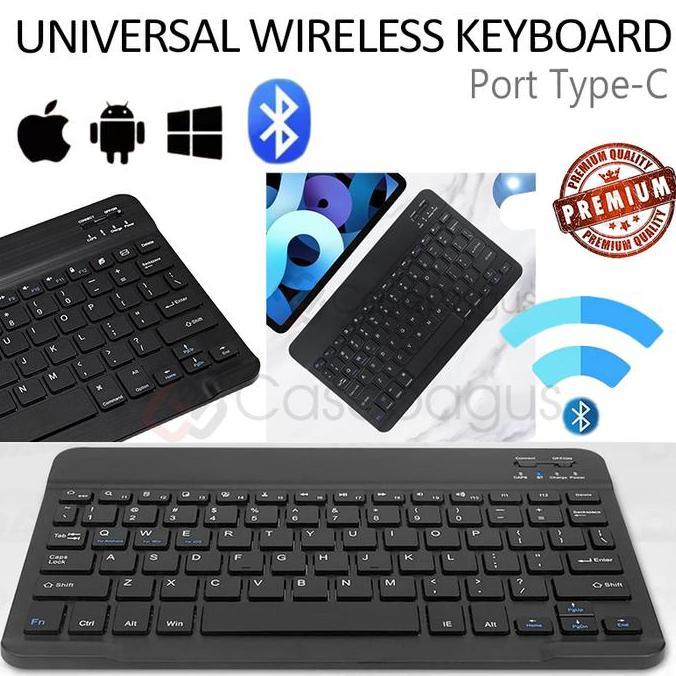 Universal Wireless Keyboard Tablet 10 Inch - Bluetooth Keyboard for Tab Samsung Huawei Xiaomi Ipad P