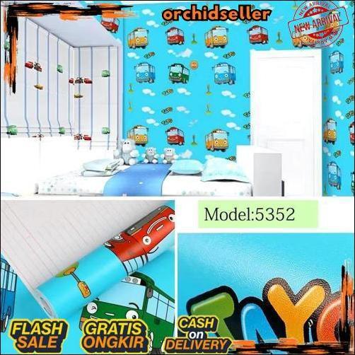 HotSale Wallpaper Dinding Aesthetic Wallpaper Dinding Kamar Wallpaper Dinding Motif Karakter Anak He