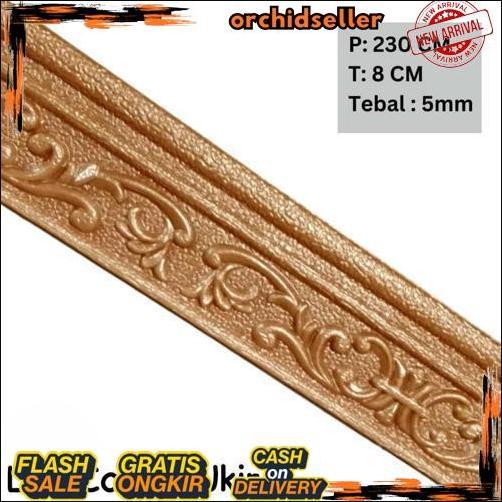 GROSIR Wall Border List Wallborder Foam 3D Wallpaper List Foam Stiker Dinding List Dinding 3D 2.3 Me