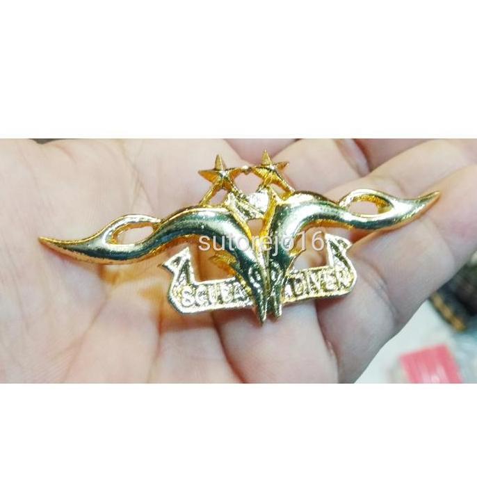 Wings brevet scuba diver TNI selam bintang 2 a2