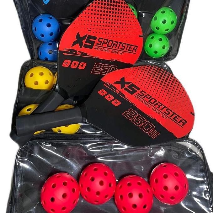 TERMURAH - Pickleball Set 2pcs Raket Pickleball Pickleball Paddle Set Paddle Tenis Pickleball Bola P