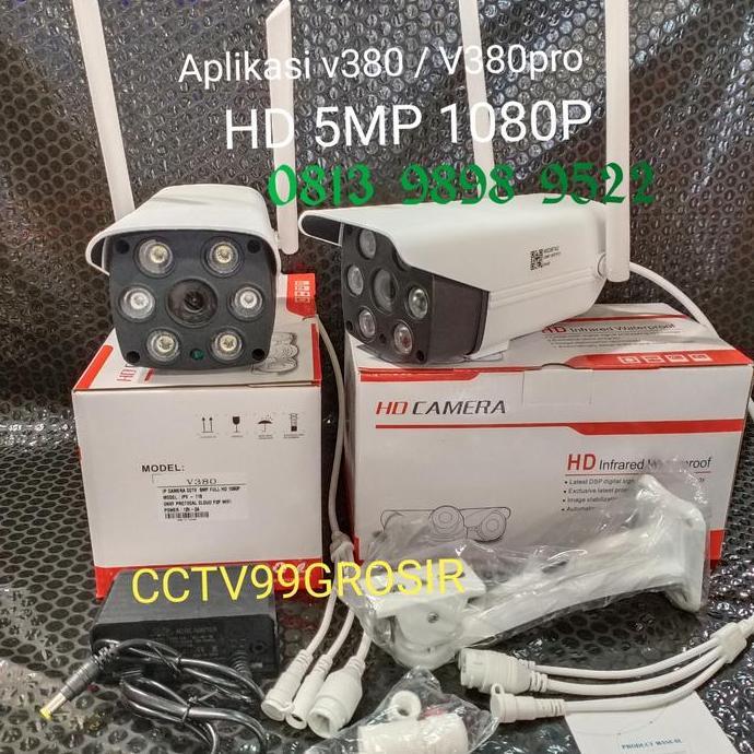 NEW IP Camera Outdoor V380/ V380pro ColorVu Lens 5Mp 1080P