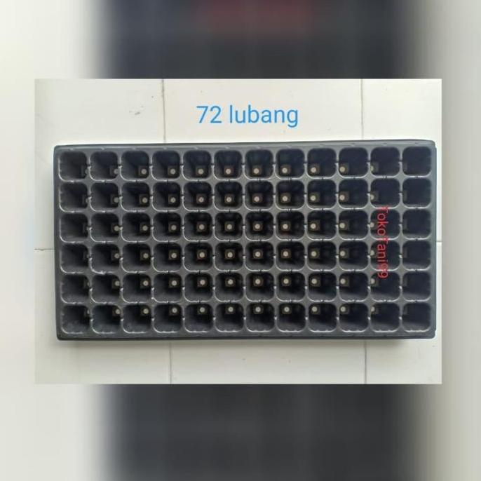 ( 5 lembar ) tray semai 50 72 105 128 200 lubang pottray semai nampan pembibitan alas tray TRAY SEMA