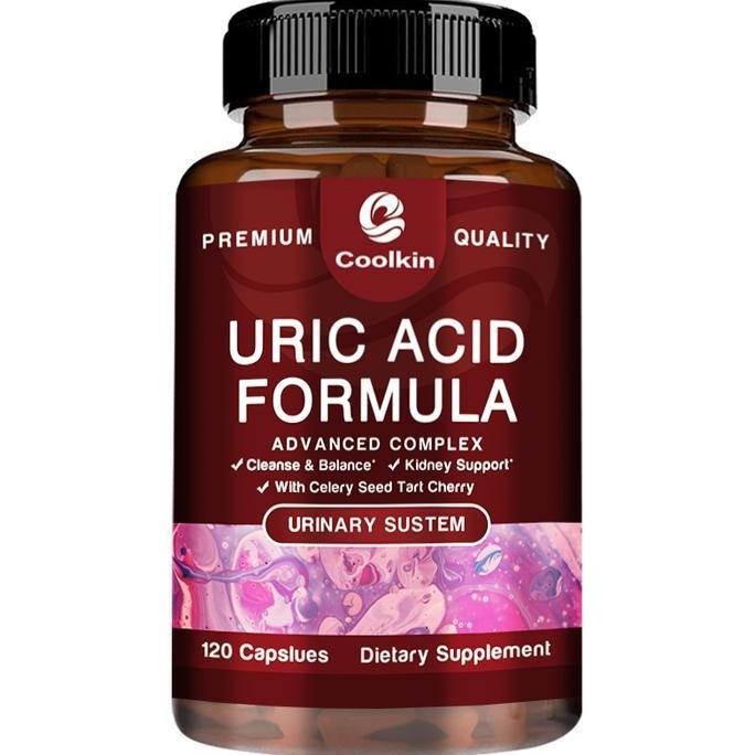 Coolkin-Kapsul Detoks Asam Urat-Ekstrak Ceri Asam-Ekstrak Biji Kopi Hijau-Bubuk Cranberry-Ekstrak Go