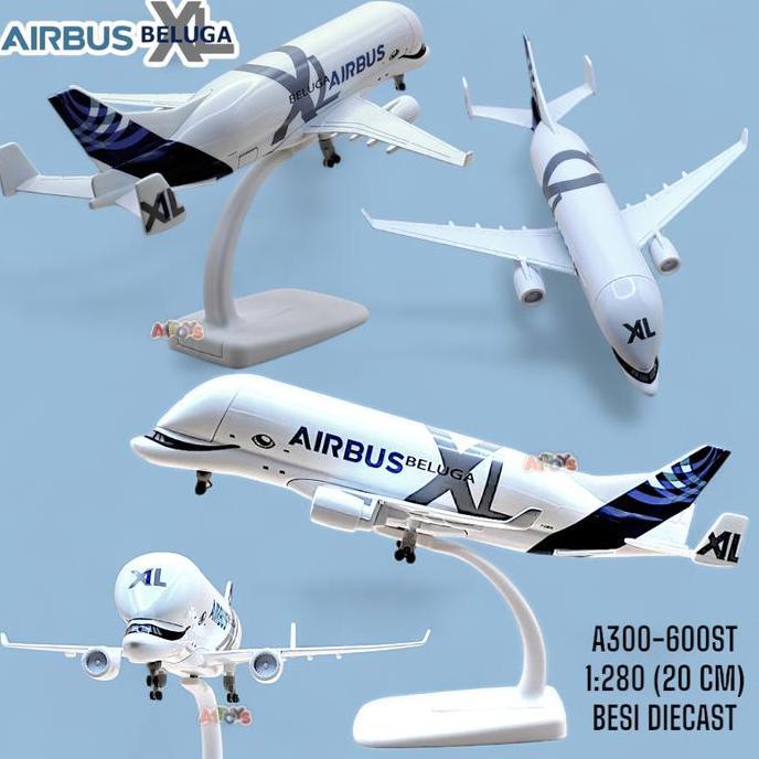 Diecast pesawat Beluga XL diecast pesawat besi diecast pesawat terbang Beluga mainan pesawat Beluga 