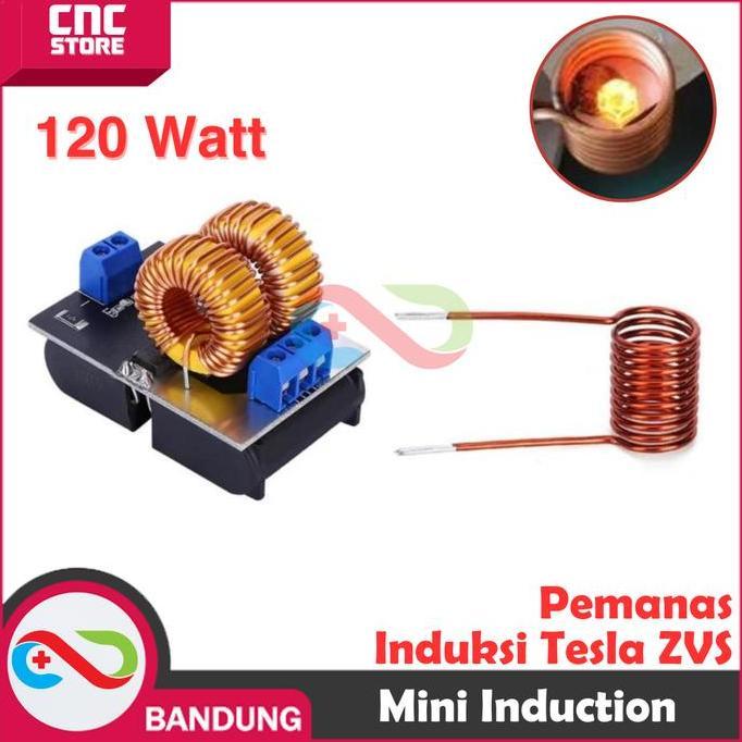 MINI INDUCTION HEATER 120W PEMANAS INDUKSI TESLA ZVS HEATING COIL COOK
