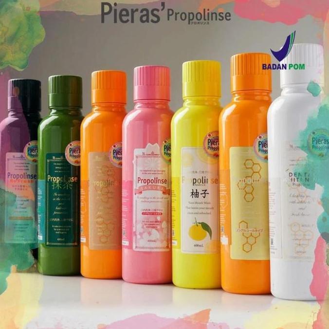 urg.sanvers - pieras propolinse full series 7 flavours - paket kumur lengkap, propolis, anti bau mul