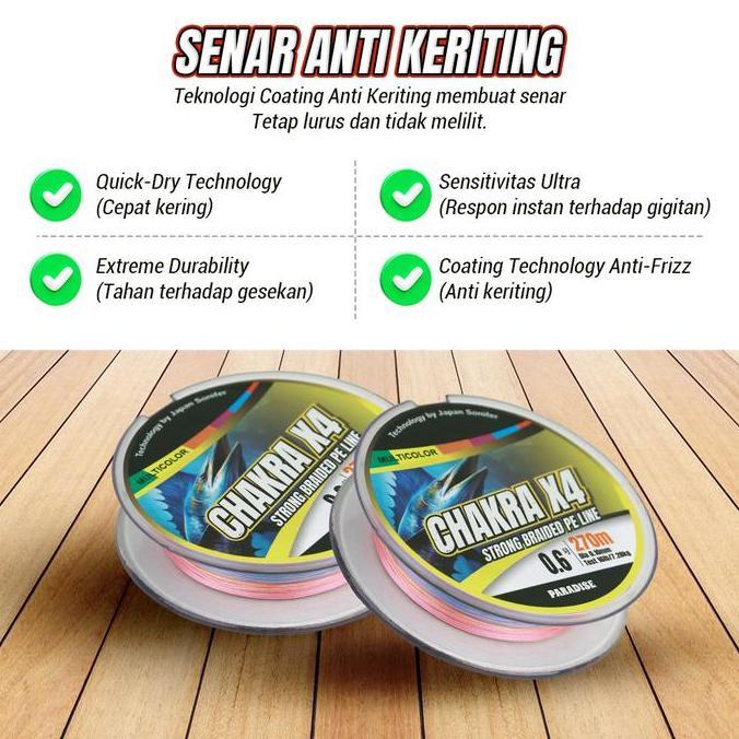 Hero_Maskur - Senar Pe Paradise Chakra X4 130/180/270M Micro Line Anti Keringan