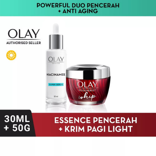 Olay White Radiance Essence 30 mL + Olay Regenerist Whip Cream 50 gr