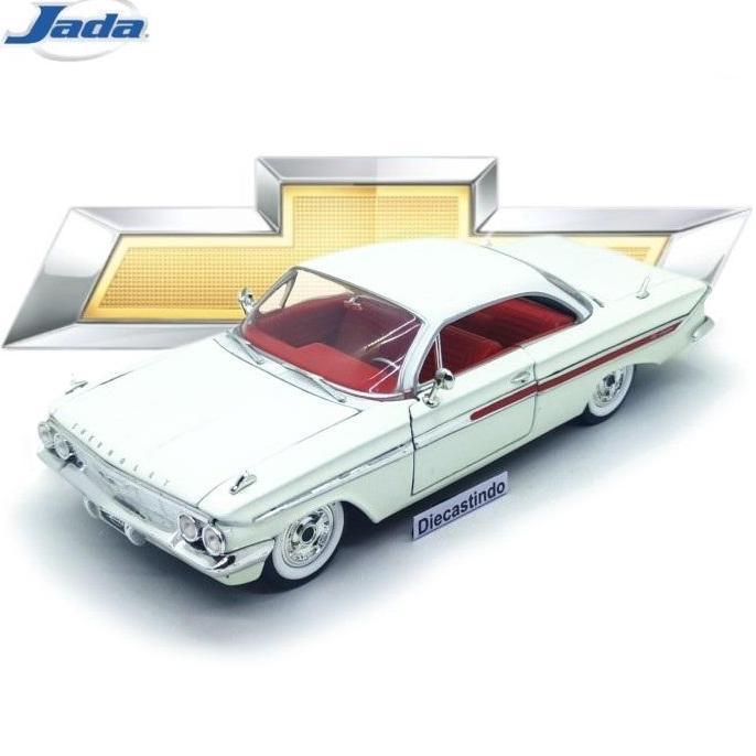 Jada 24 - Chevy Impala 1961, Putih - Velg Kaleng