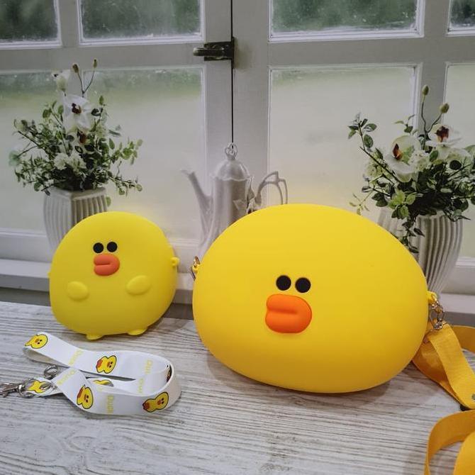 annabella Tas selempang rubber jelly anak dewasa karakter jumbo lucu