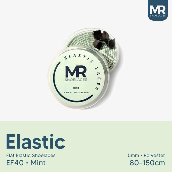 MR Shoels EF40 Elastic Mint (Hijau Mint) Tali Sepatu Flat Elastis
