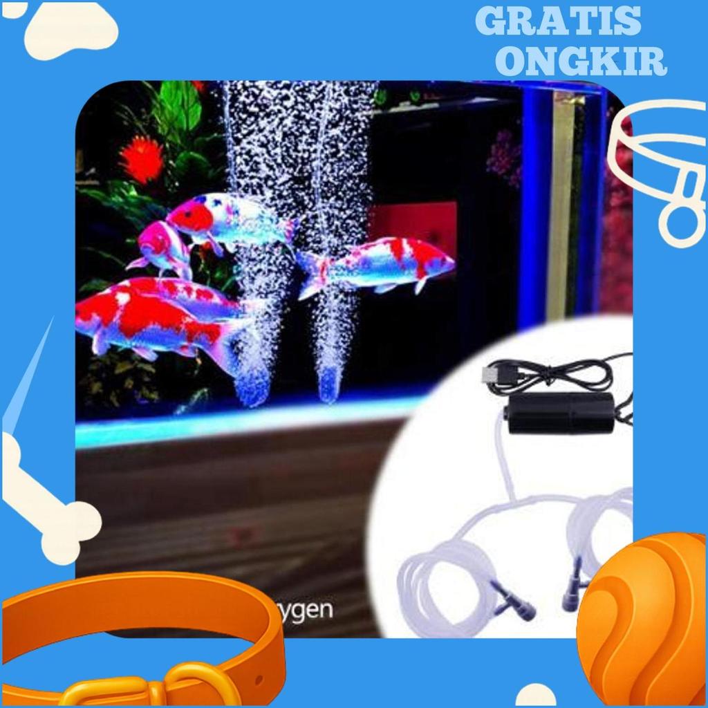 Mini Airpump Aerator Mesin Pompa Udara Usb Powerbank Portable Pancing