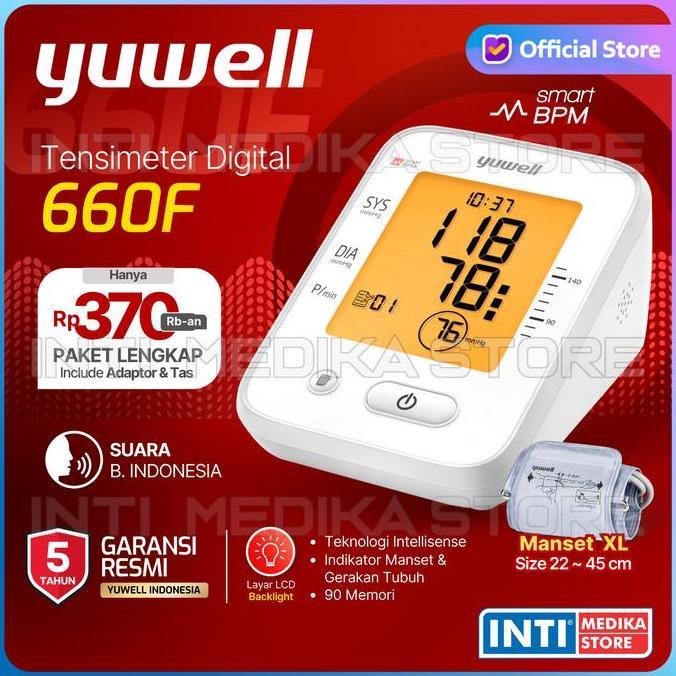 YUWELL - Tensimeter Digital + Voice YE 660F | Tensi Digital Yuwell