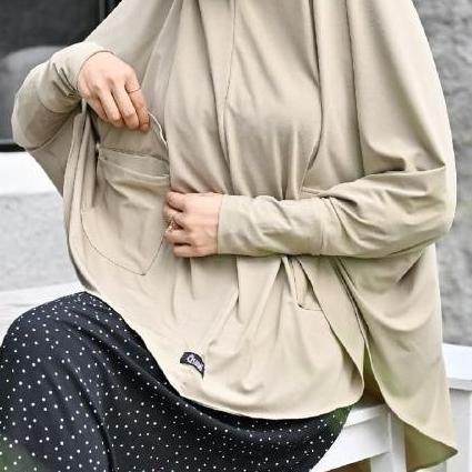 Quail Hijab - Hestia Hijab Instan Lengan Saku [ Best Seller ] Anti Ribet Panjang Muslim Kerudung Len