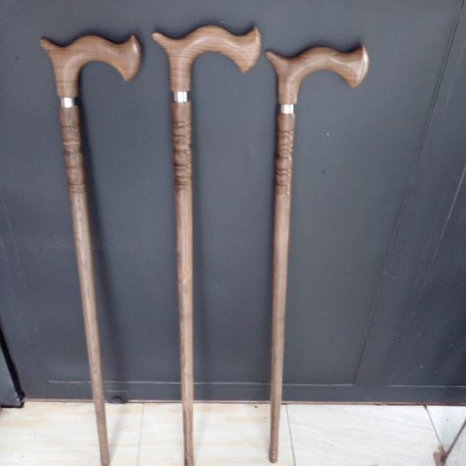 TONGKAT JALAN KAYU KALIMOSODO /TONGKAT JALAN 1 METER/KAYU UNIK