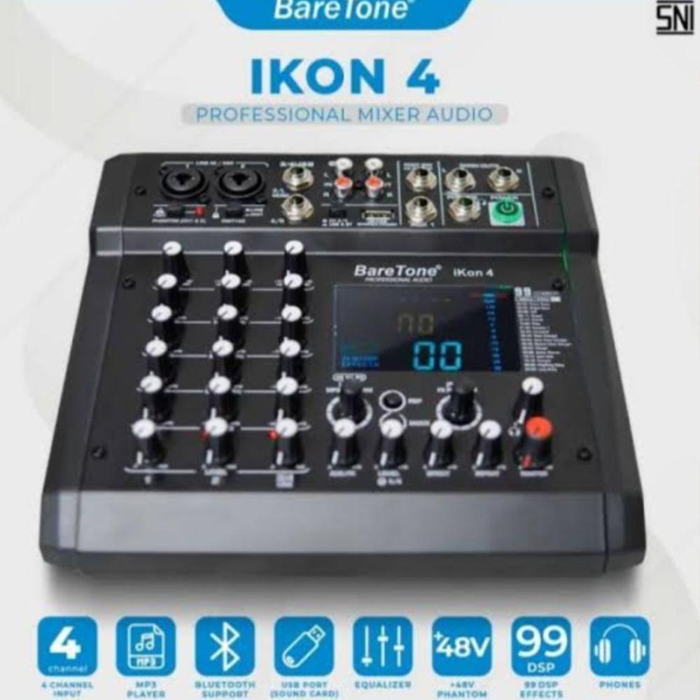 Mixer Audio Professional Baretone IKON 4 4 Chanel Baretone