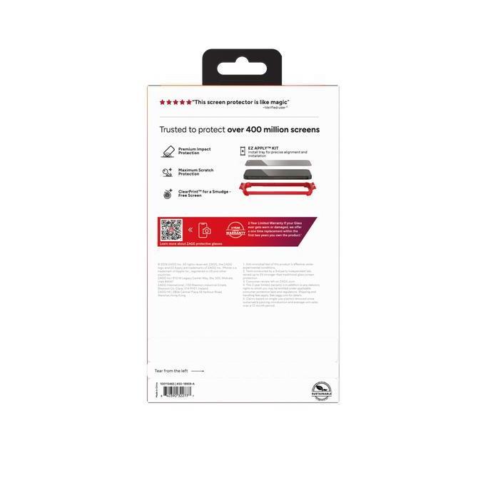Zagg Tempered Glass Elite Privacy Compatible For Iphone 16 Pro Max / 16 Pro - Screen Protector