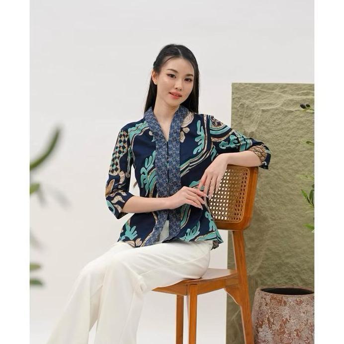 Atasan Nuansa Batik - Kutubaru Batik - 292AYU murah