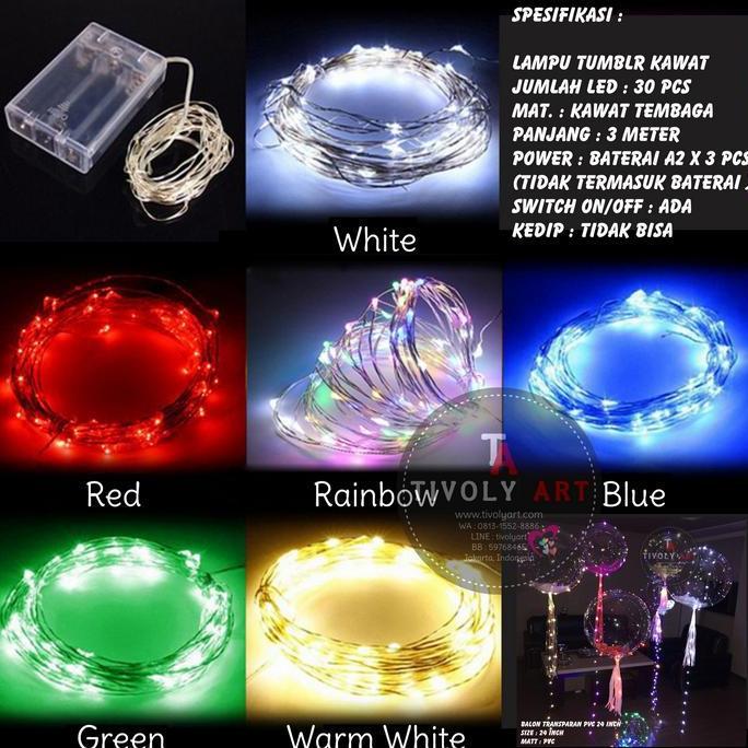 Lampu Tumblr Kawat / Lampu Hias LED Kawat / Lampu Led / Lampu Kawat murah