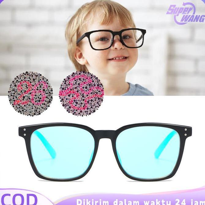DS57 - Kacamata Buta Warna Parsial Merah Hijau Kaca Mata Buta Warna Unisex Kacamata Untuk Buta Warna