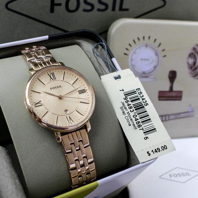 Ready [ORIGINAL] Jam Tangan Wanita Fossil ES3435 Rosegold Original