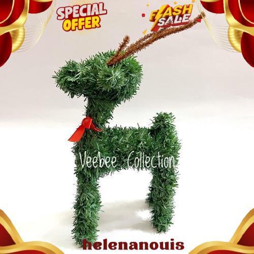 COD Hiasan Patung Rusa PVC natal/ hiasan pohon natal rusa/ patung rusa natal pvc