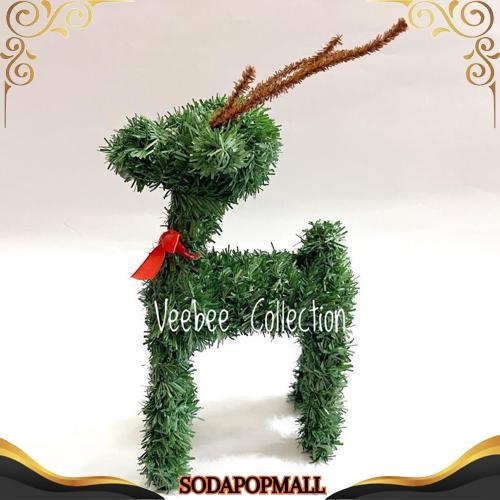 Gercep Hiasan Patung Rusa PVC natal/ hiasan pohon natal rusa/ patung rusa natal pvc