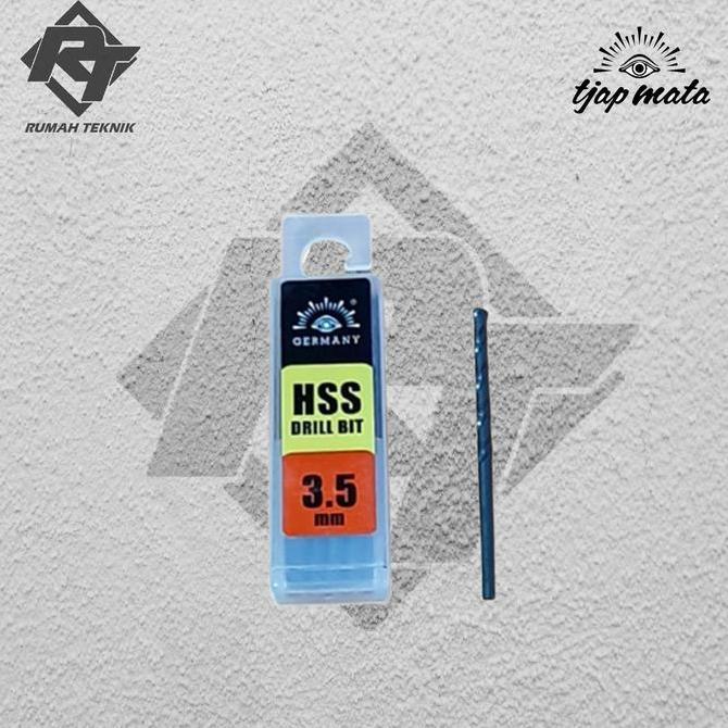 Mata Bor Besi 3,5 mm HSS Tjap Mata