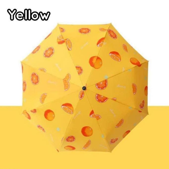 Payung lipat otomatis motif buah one klik murah