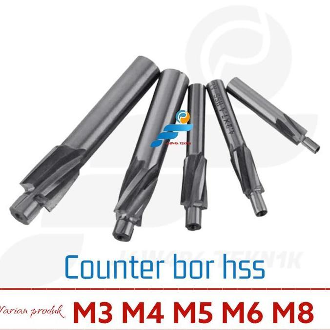 counter bor end mil hss bor step kepala baut varian M3 M4 M5 M6 M8 - Available