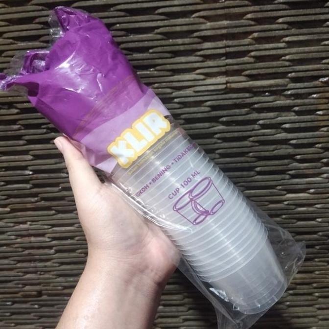 Thinwall KLIR CUP 100 ml - 100 ml mini - Cup merpati Klir isi 25 set