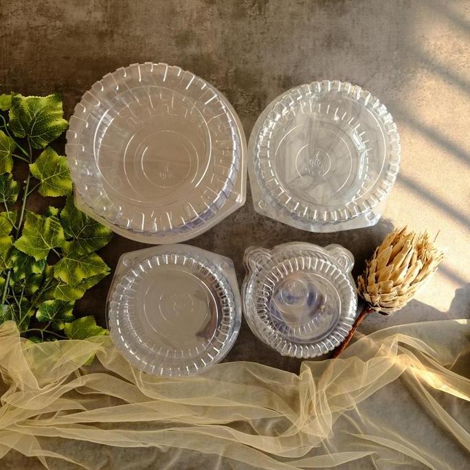 Mika Kue Bolu Diameter 19 Mika Plastik Bening Bulat Mika Bolu Chiffon